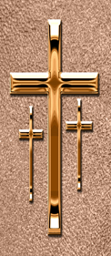 Copper 3 Crosses Shimmer Bronze